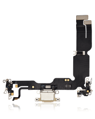 Charging Port Flex Cable Compatible For iPhone 15 Plus (Premium) (Yellow)