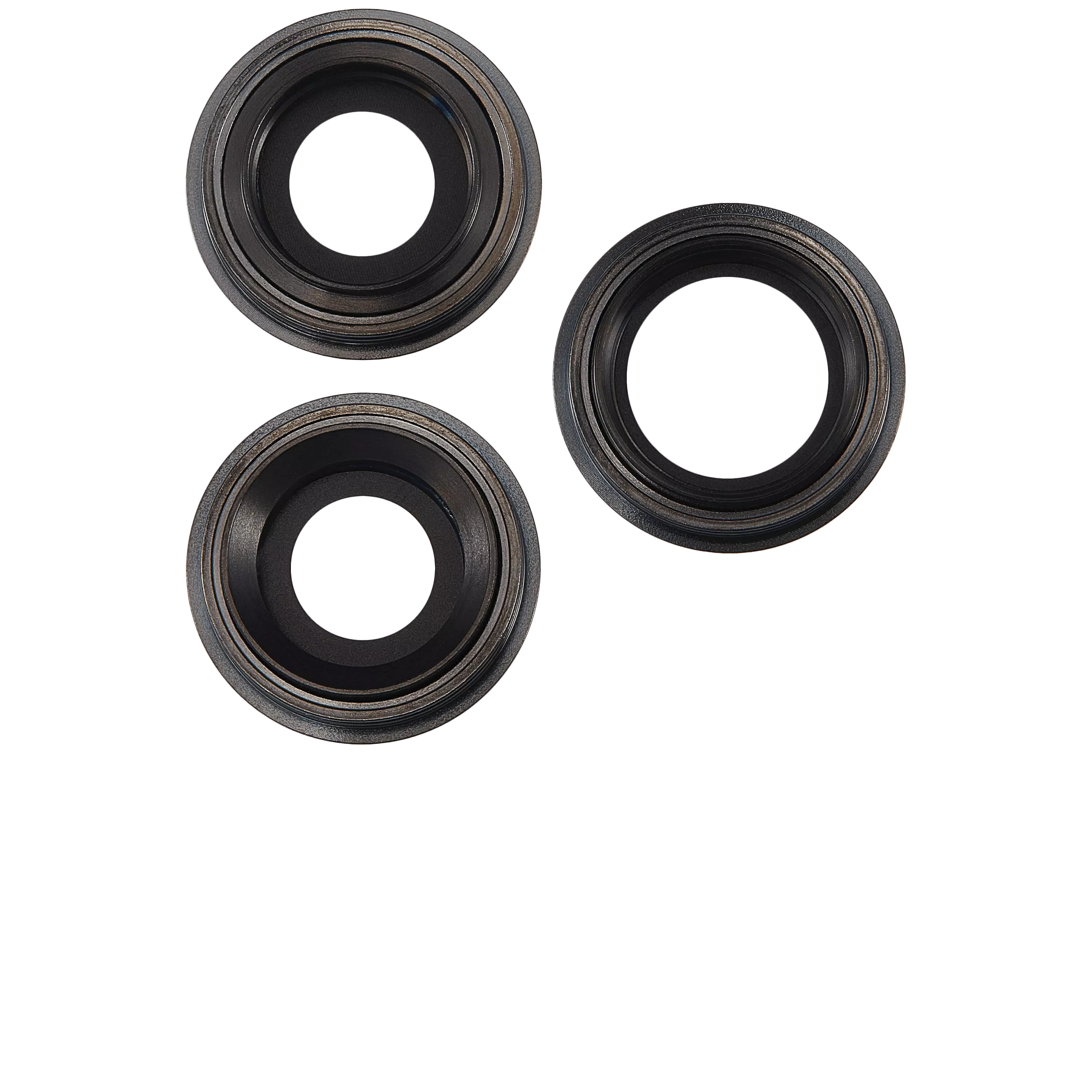 Back Camera Lens With Bracket & Bezel Compatible For iPhone 11 Pro / Pro Max (Black) (Aftermarket Plus)
