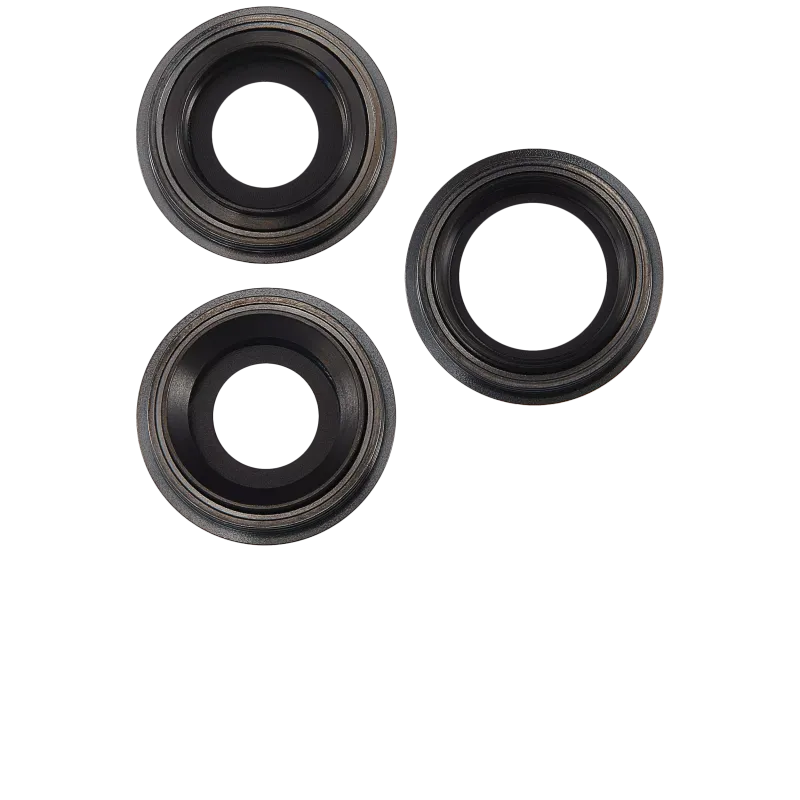Back Camera Lens With Bracket & Bezel Compatible For iPhone 11 Pro / Pro Max (Black) (Aftermarket Plus)