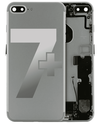 Back Housing W/ Small Components Pre-Installed Compatible For iPhone 7 Plus (Used OEM Pull: Grade A) (Silver)