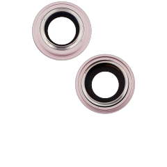 Back Camera Lens With Bracket & Bezel Compatible For iPhone 15 / 15 Plus (2 Piece Set) (Premium) (Pink)