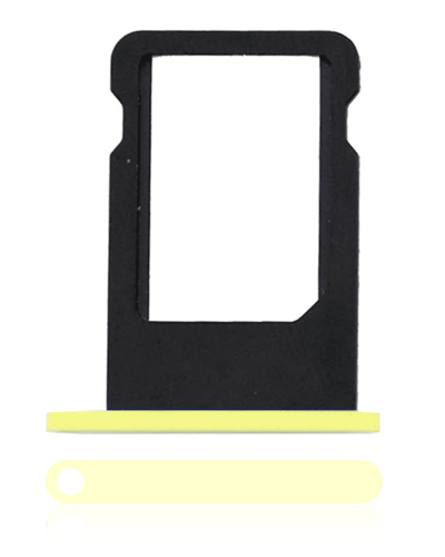 Sim Tray Compatible For iPhone 5C (Yellow)
