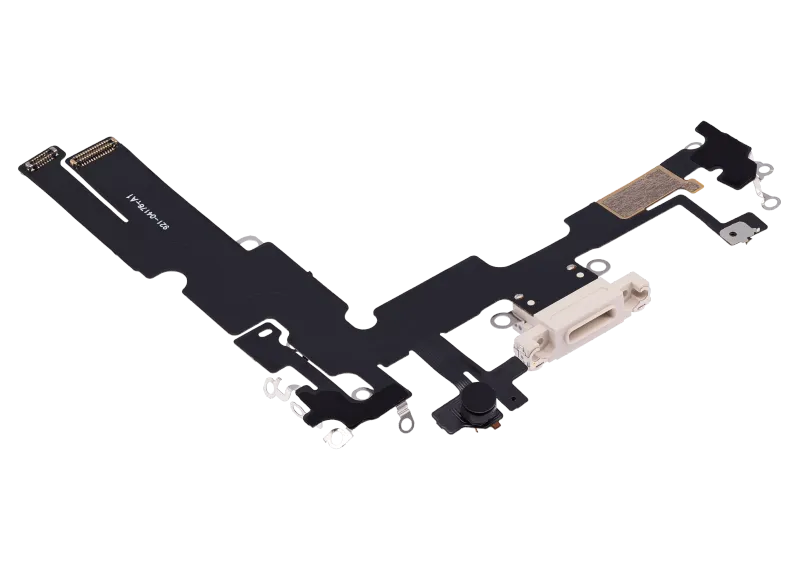 Charging Port Flex Cable Compatible For iPhone 14 Plus (Aftermarket Plus) (Starlight)