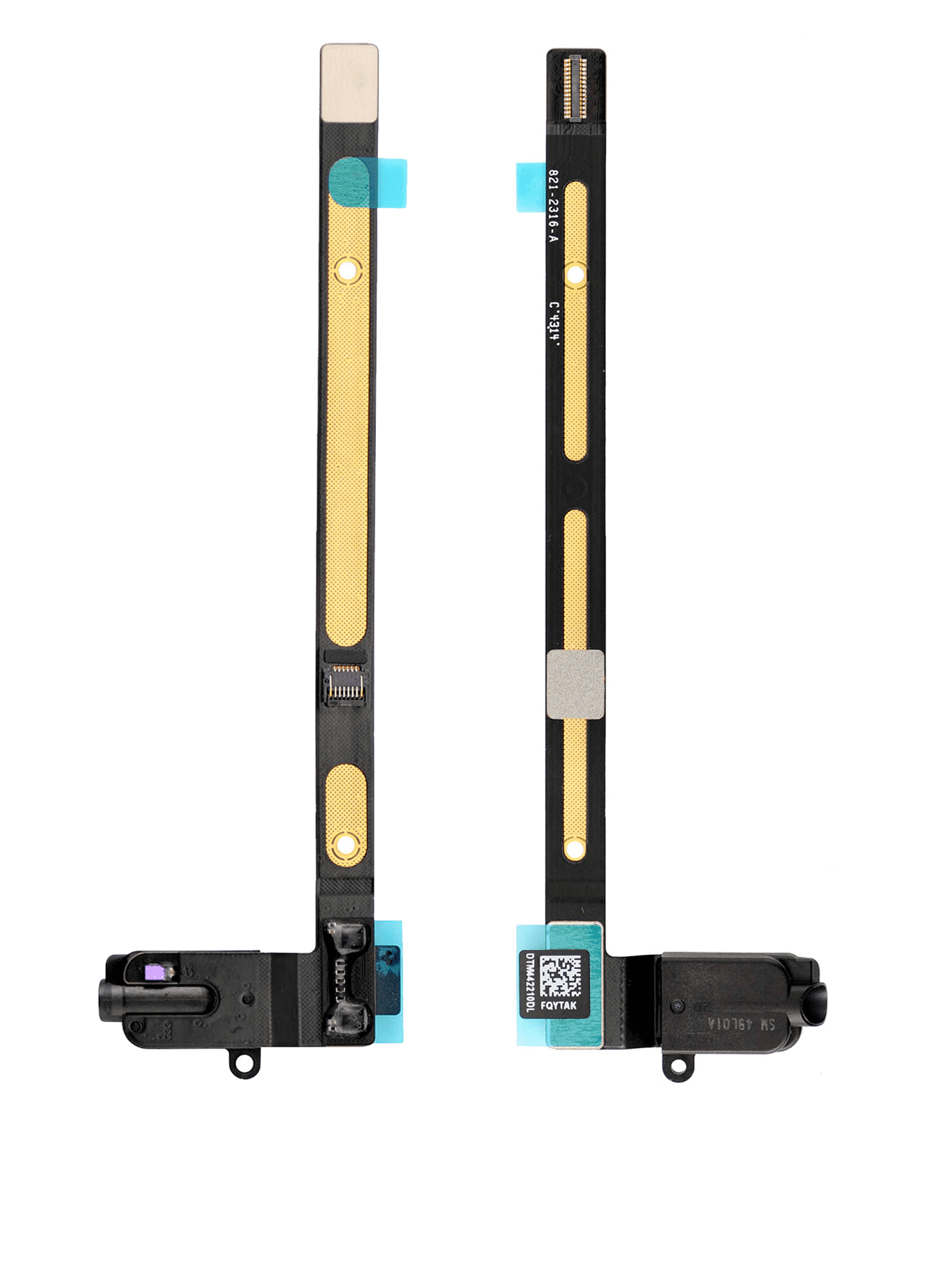 Headphone Jack Flex Cable Compatible For iPad Air 2 (4G Version) (Black)