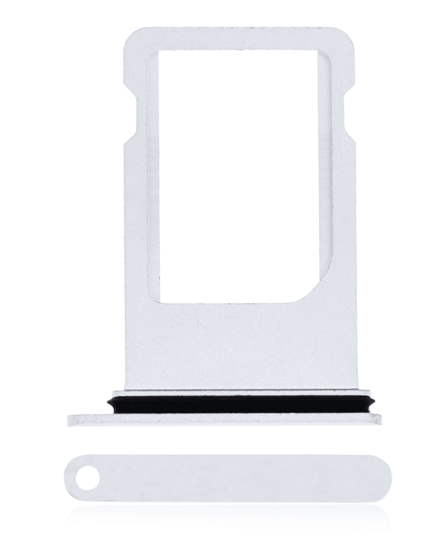 Sim Tray Compatible For iPhone 8 Plus (Silver)