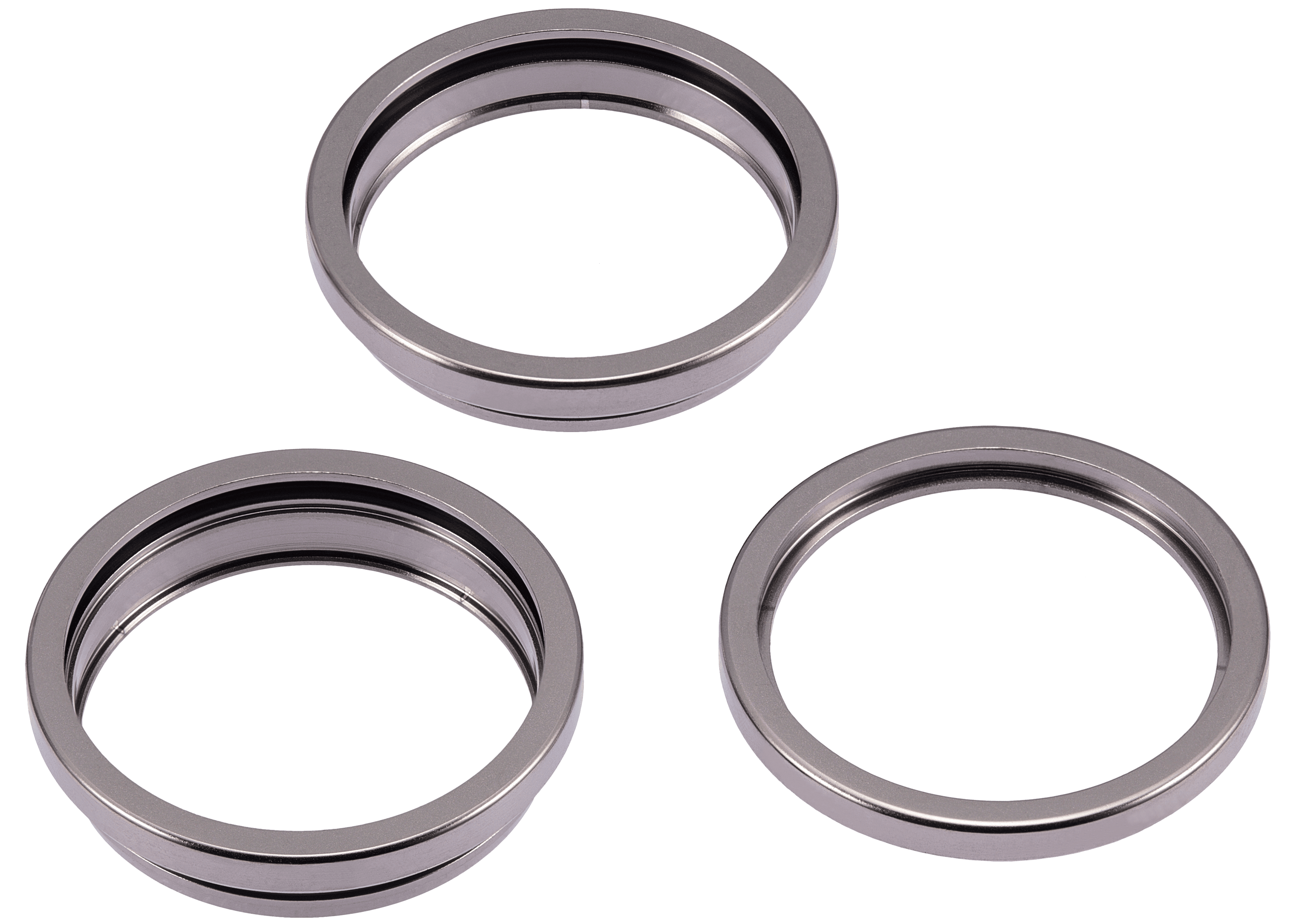Back Camera Bezel Ring Only Compatible For iPhone 15 Pro (Natural Titanium) (3 Piece Set)