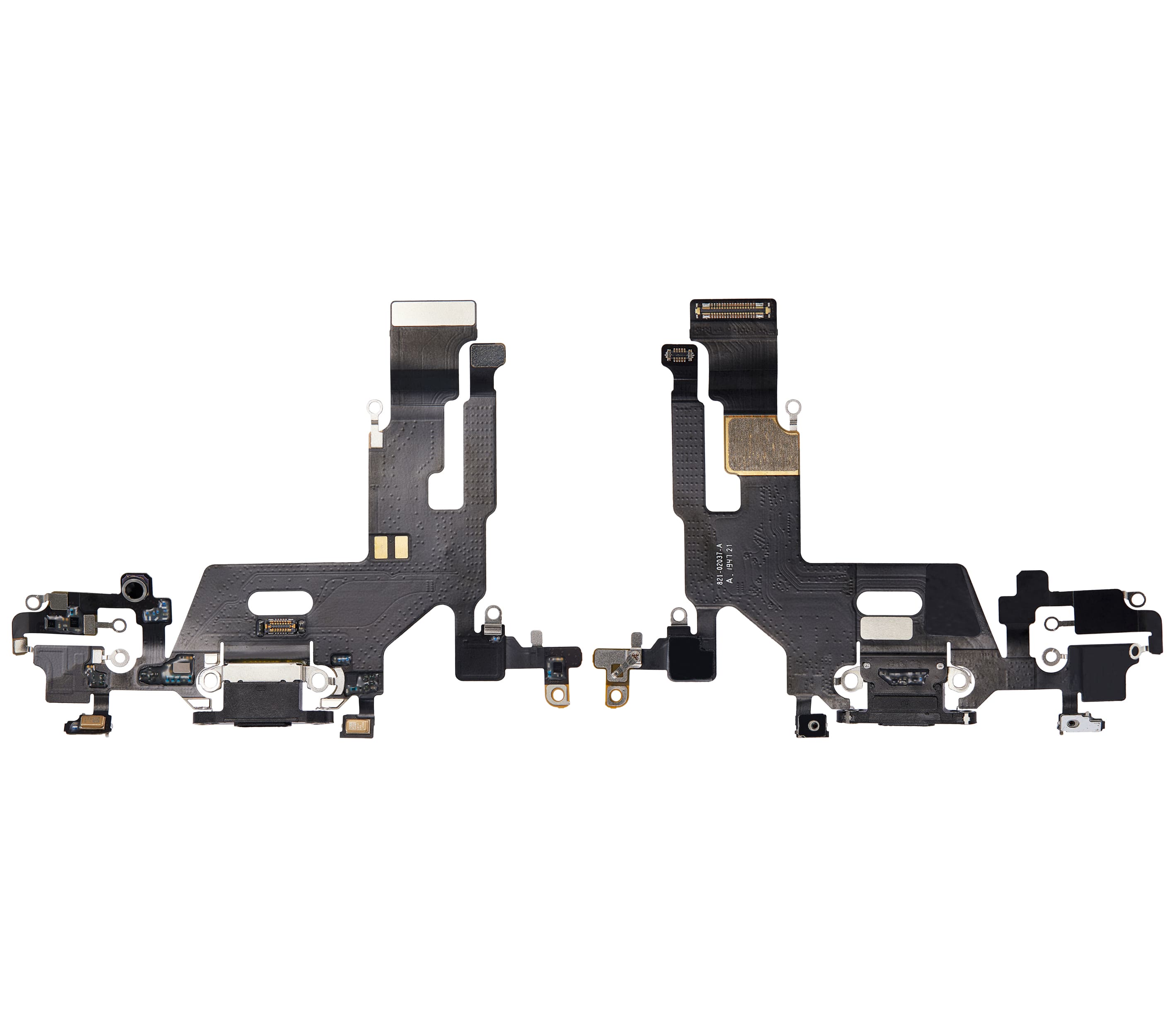 Charging Port Flex Cable Compatible For iPhone 11 (Used OEM Pull) (Black)