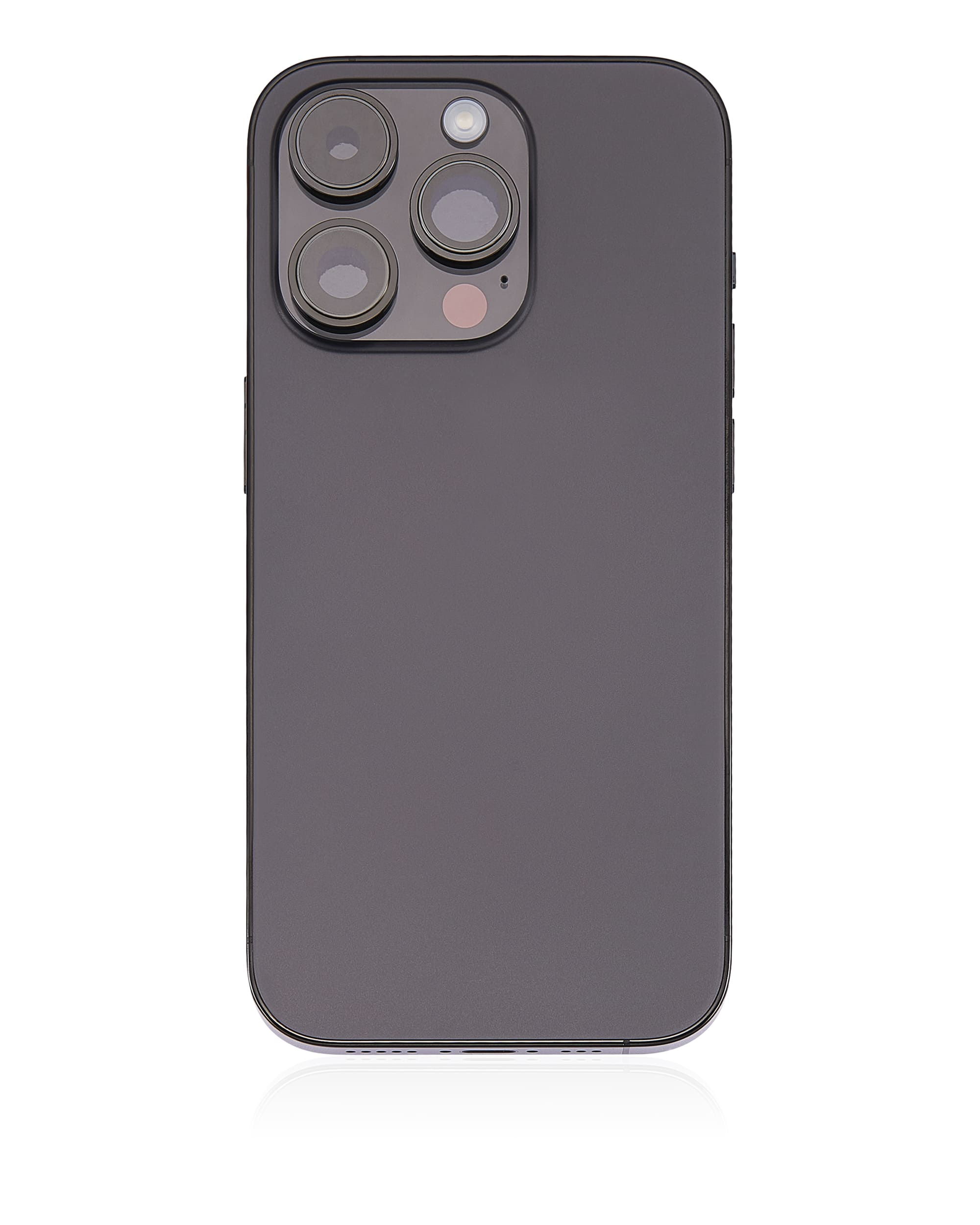 Back Housing W/ Small Pre-Installed Compatible For iPhone 14 Pro (U.S Version) (Used OEM Pull: Grade A) (Space Black)