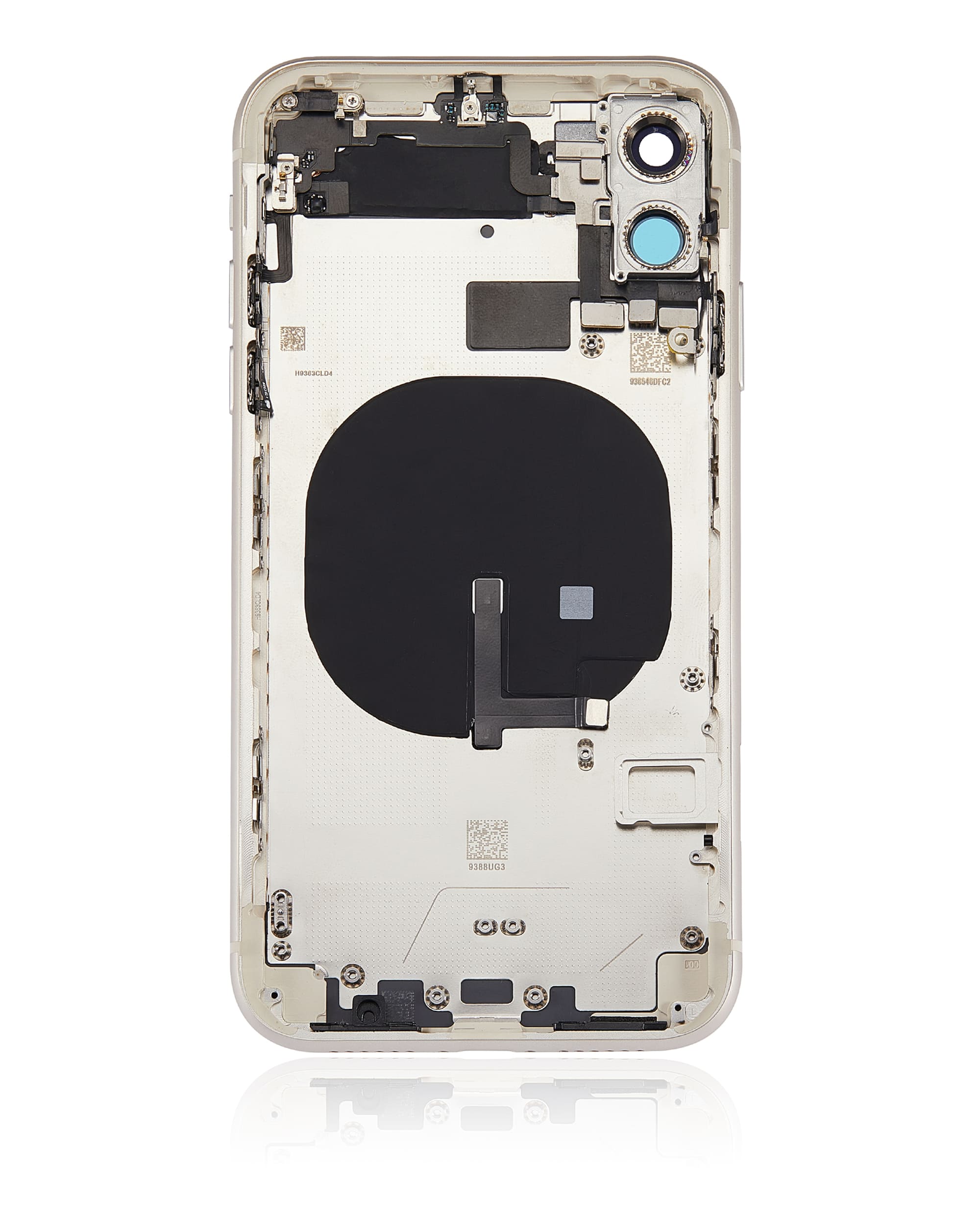 Back Housing W/ Small Components Pre-Installed Compatible For iPhone 11 (No Logo) (Aftermarket Plus) (White)