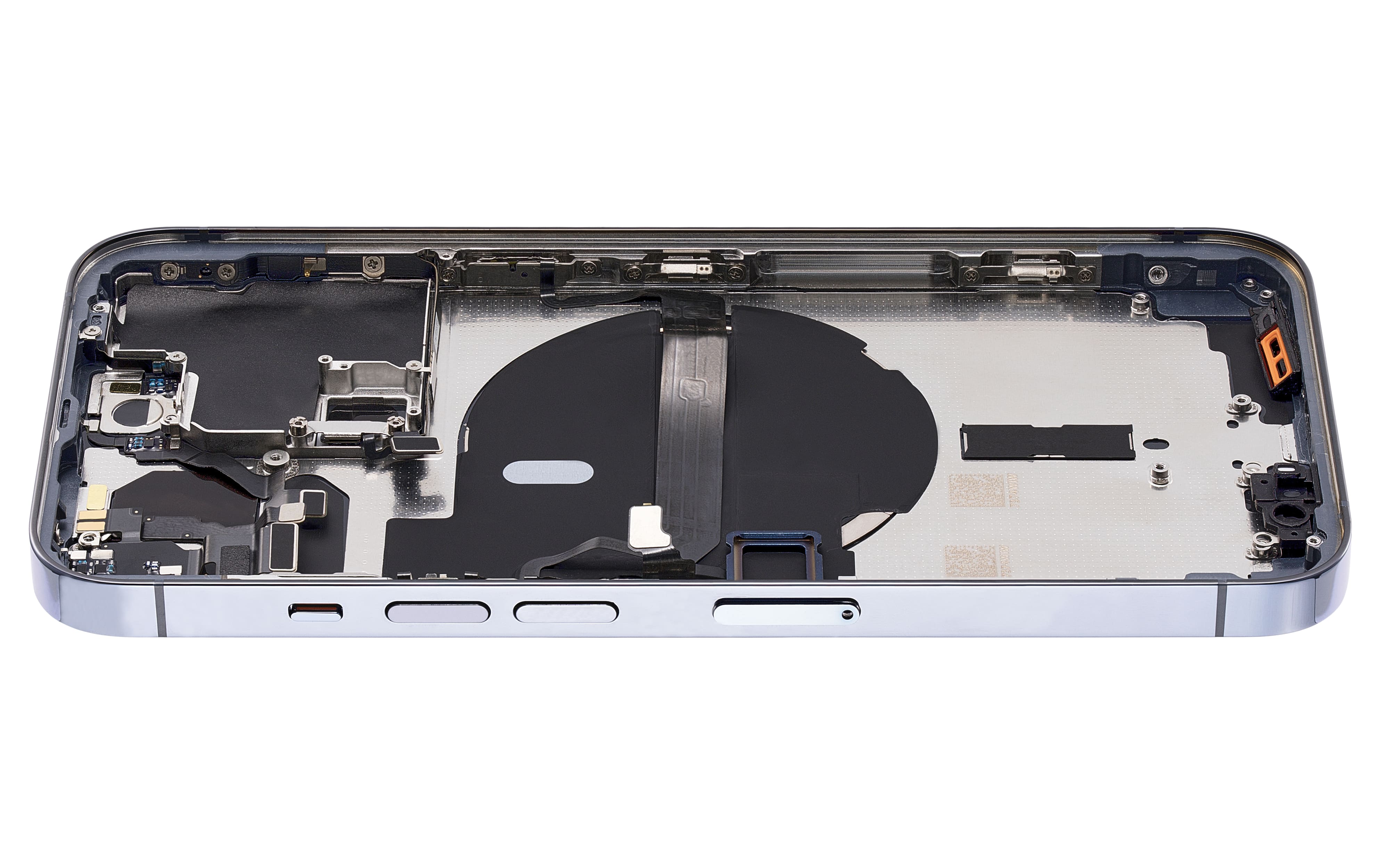 Back Housing W/ Small Components Pre-Installed Compatible For iPhone 13 Pro (No Logo) (Aftermarket Plus) (International Version) (Sierra Blue)