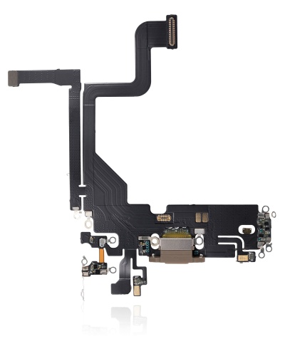 Charging Port Flex Cable Compatible For iPhone 13 Pro (Aftermarket Plus) (Gold)