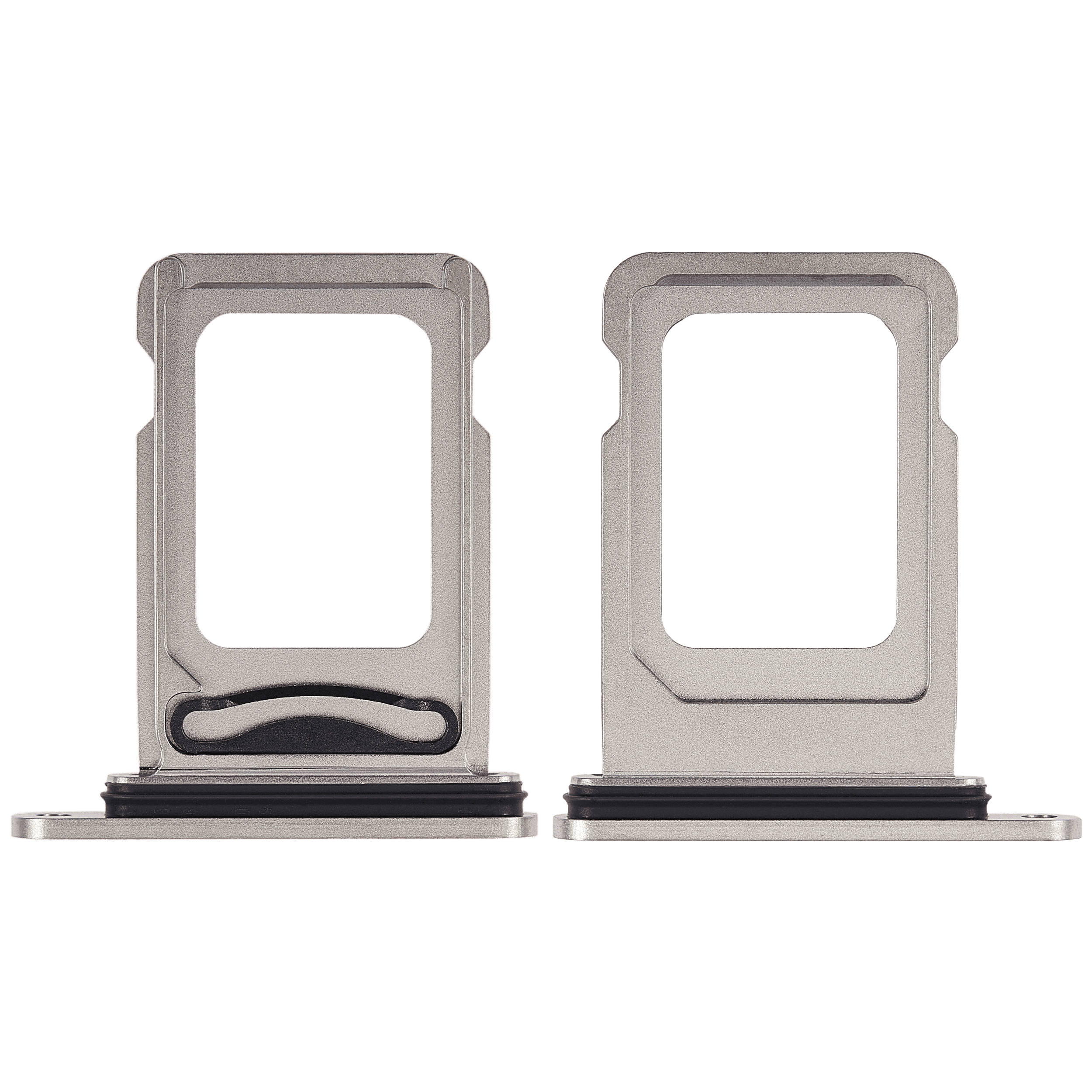 Dual Sim Card Tray Compatible For iPhone 15 Pro / 15 Pro Max (White Titanium)