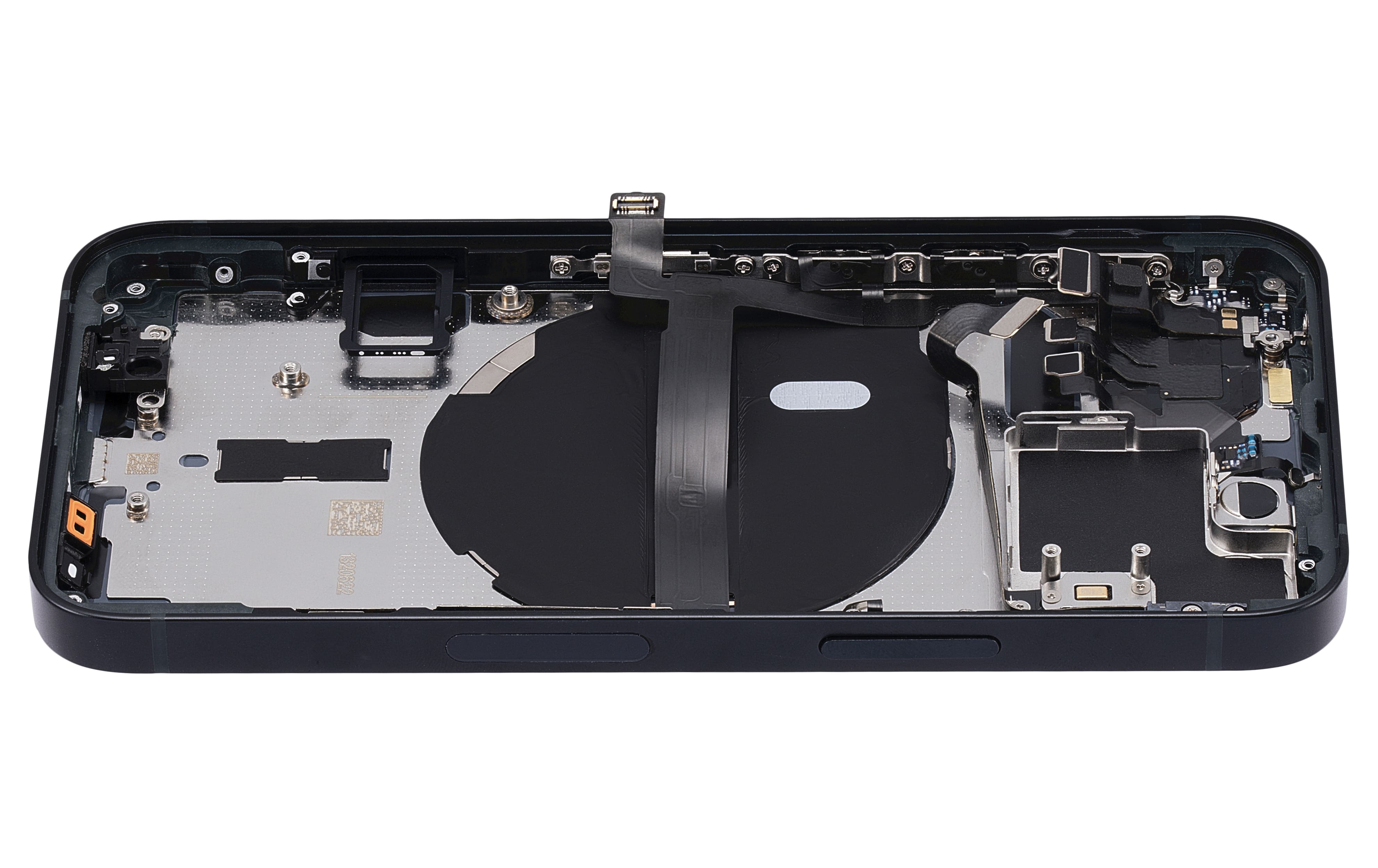 Back Housing W/ Small Components Pre-Installed Compatible For iPhone 13 Mini (US Version) (No Logo) (Aftermarket Plus) (Midnight)