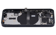 Back Housing W/ Small Components Pre-Installed Compatible For iPhone 13 Mini (US Version) (No Logo) (Aftermarket Plus) (Midnight)