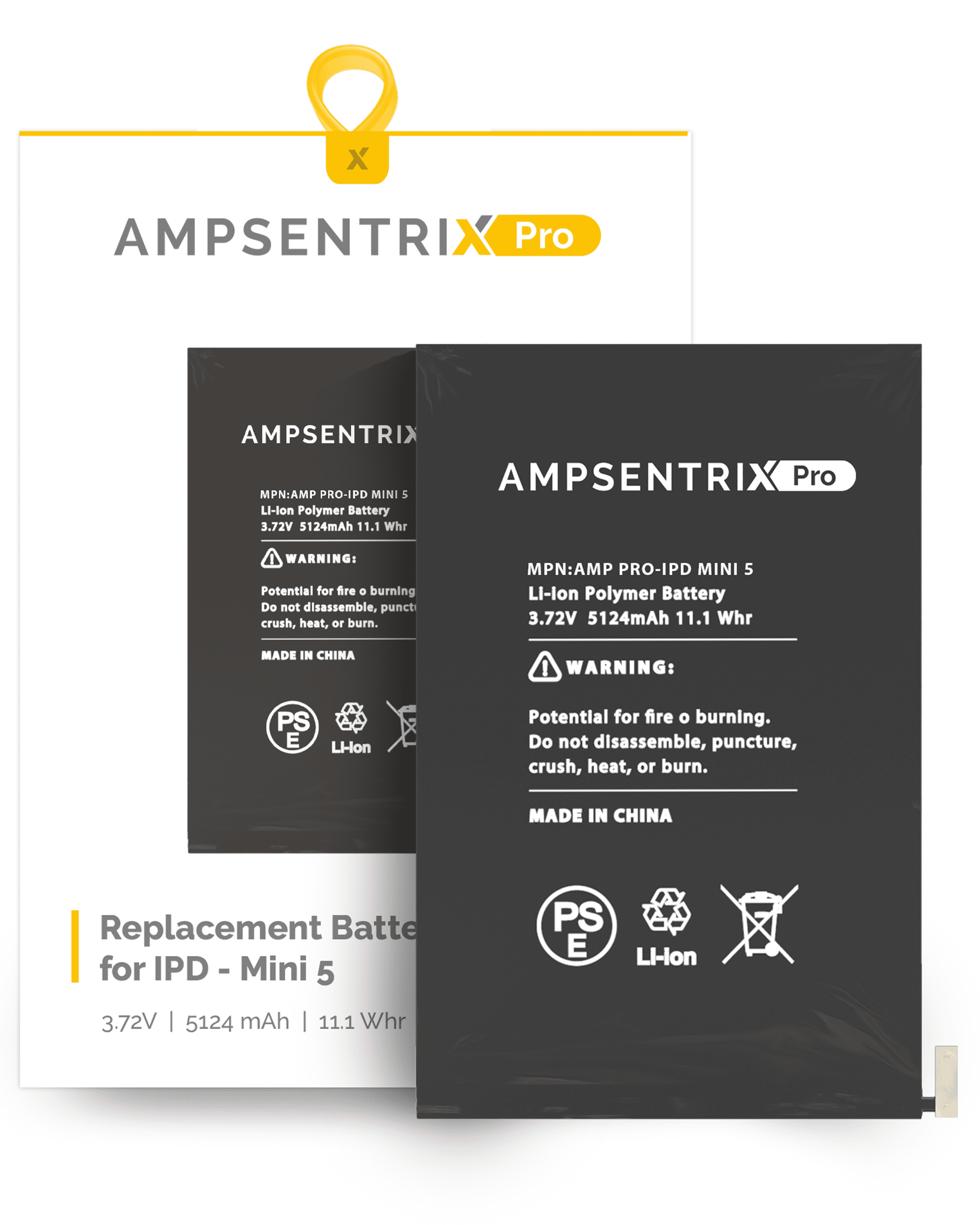 Replacement Battery Compatible For iPad Mini 5 (AmpSentrix Pro)