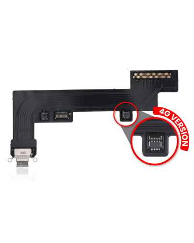Charging Port Flex Cable Compatible For iPad Air 4 (4G Version) (Aftermarket Plus) (Sky Blue)