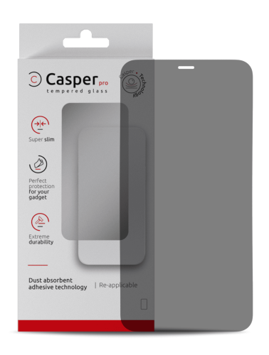 Casper Pro Tempered Glass Compatible For iPhone 12 Pro Max (Retail Pack) (Privacy)