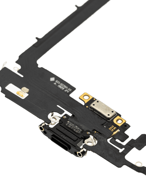Charging Port Flex Cable With Board Compatible For iPhone 11 Pro Max (Aftermarket Plus) (Space Gray)