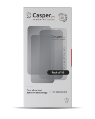 Casper Pro Tempered Glass Compatible For iPhone 15 Pro (10 Pack) (Privacy)