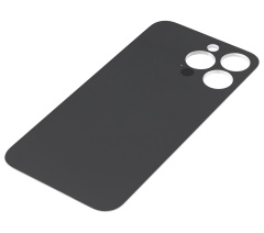 Back Glass With 3M Adhesive Compatible For iPhone 13 Pro (No Logo / Large Camera Hole) (Silver)