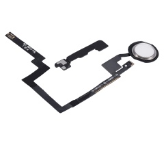 Home Button With Flex Compatible For iPad Mini 3 (White)