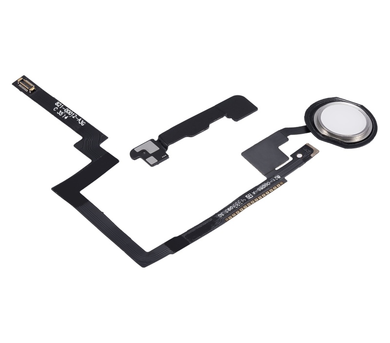 Home Button With Flex Compatible For iPad Mini 3 (White)