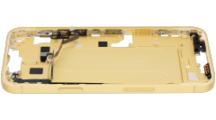 Mid-Frame Housing With Power And Volume Button Compatible For iPhone 14 Plus (US Version) (Used OEM Pull: Grade A) (Yellow)