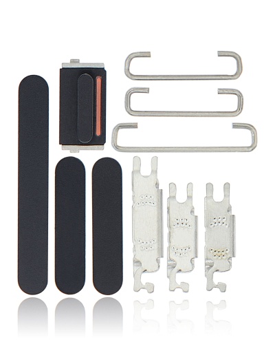 Hard Buttons (Power / Volume / Switch) Compatible For iPhone 12 (Black)