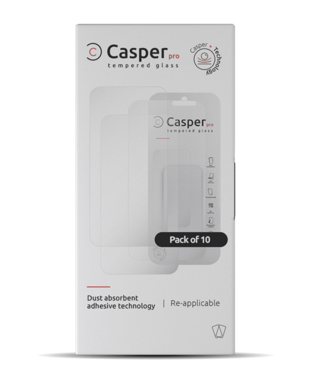 Casper Pro Tempered Glass Compatible For iPhone 15 Pro (10 Pack) (Clear)