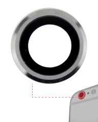 Back Camera Lens Compatible For iPhone 6 Plus / 6S Plus (Silver) (10 Pack) (Real Sapphire l Premium)