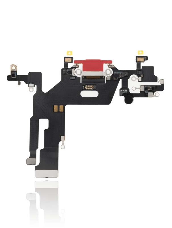 Charging Port Flex Cable Compatible For iPhone 11 (Premium) (Red)