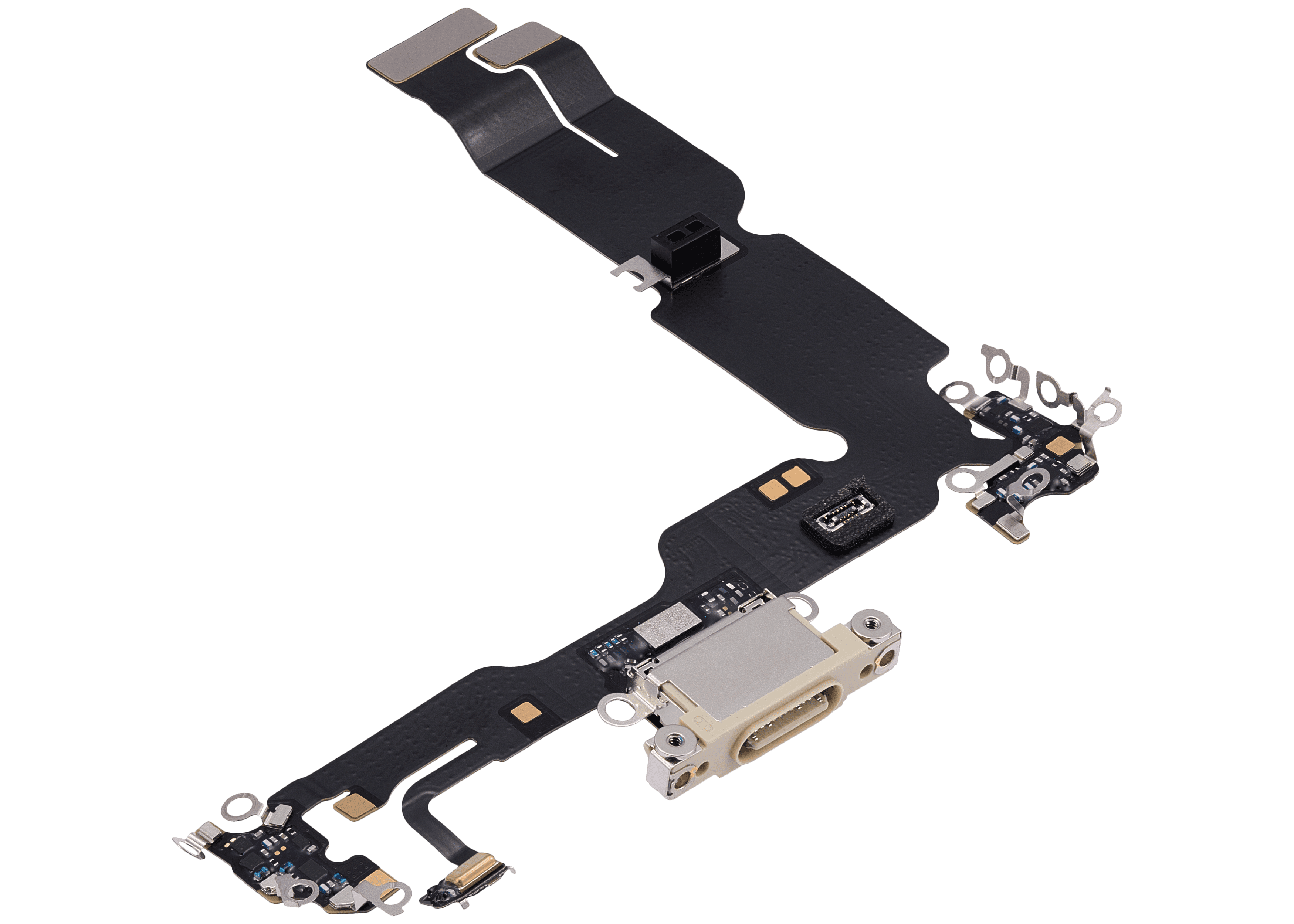 Charging Port Flex Cable Compatible For iPhone 15 Plus (Premium) (Yellow)