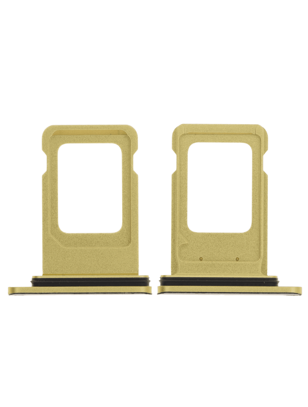 Single Sim Card Tray Compatible For iPhone 11 (Yellow)