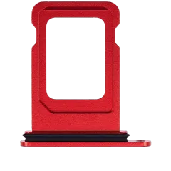 Single Sim Card Tray Compatible For iPhone 14 / 14 Plus (Red)