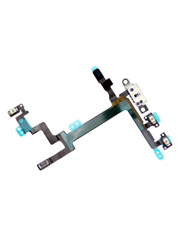 Volume Button + Power Button Flex Compatible For iPhone 5
