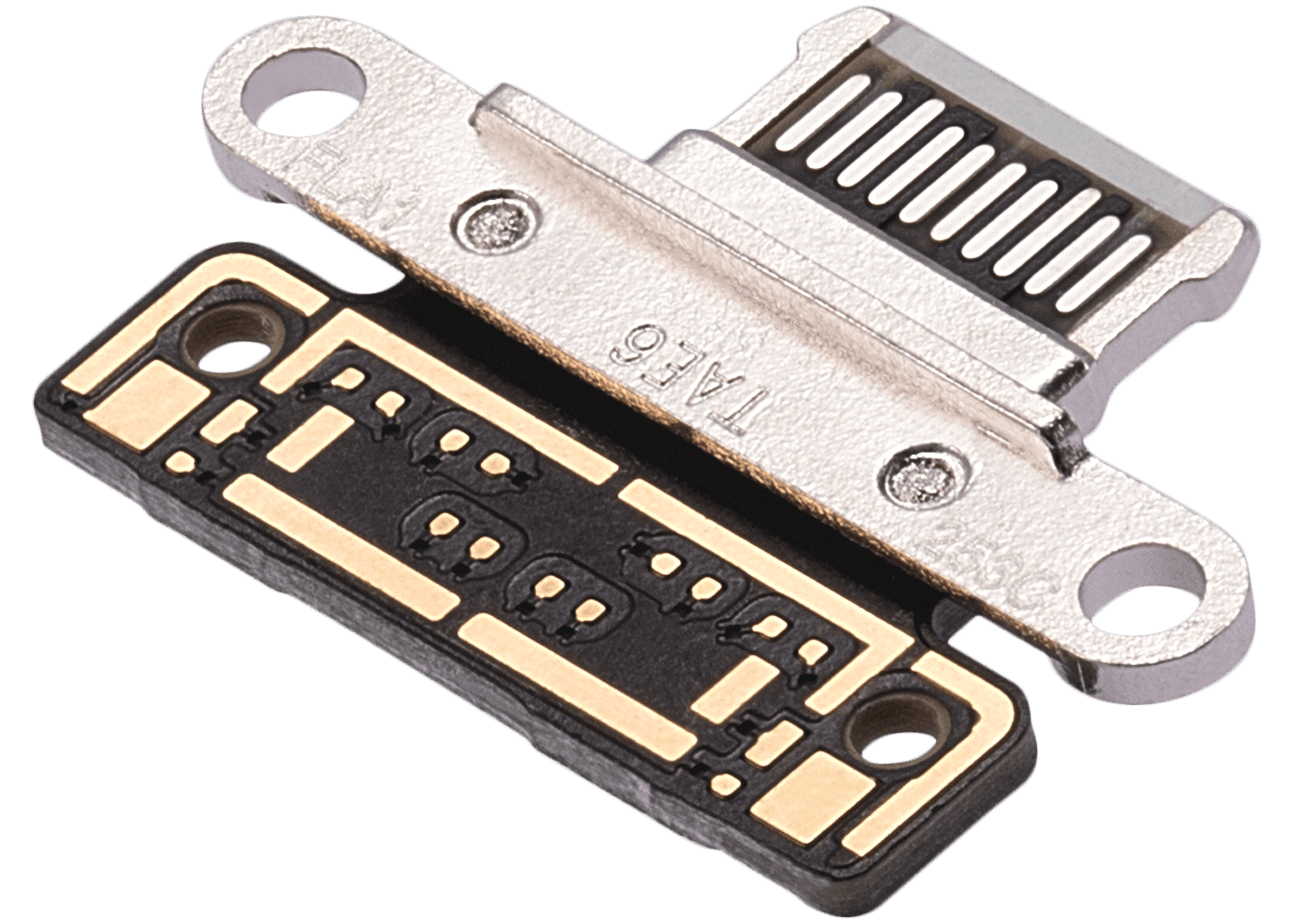 Charging Port Only Compatible For iPad Pro 11" (2018 / 2020 / 2021 / 2022) / Pro 12.9" (2018 / 2020 / 2021 / 2022) (Soldering Required) (Silver) (10 Pack)