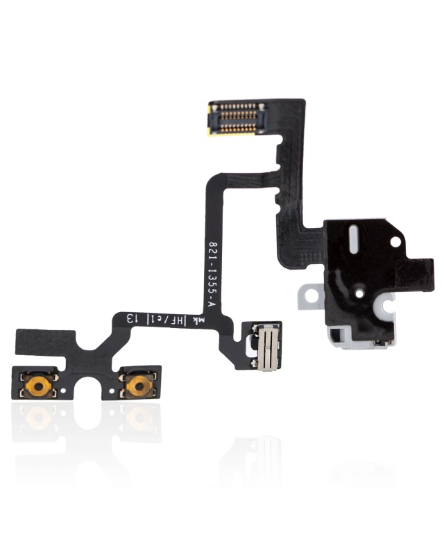 Headphone Flex + Volume Control Flex Compatible For iPhone 4 (GSM)