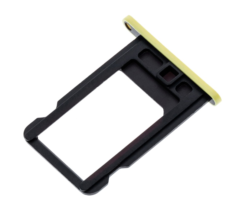 Sim Tray Compatible For iPhone 5C (Yellow)