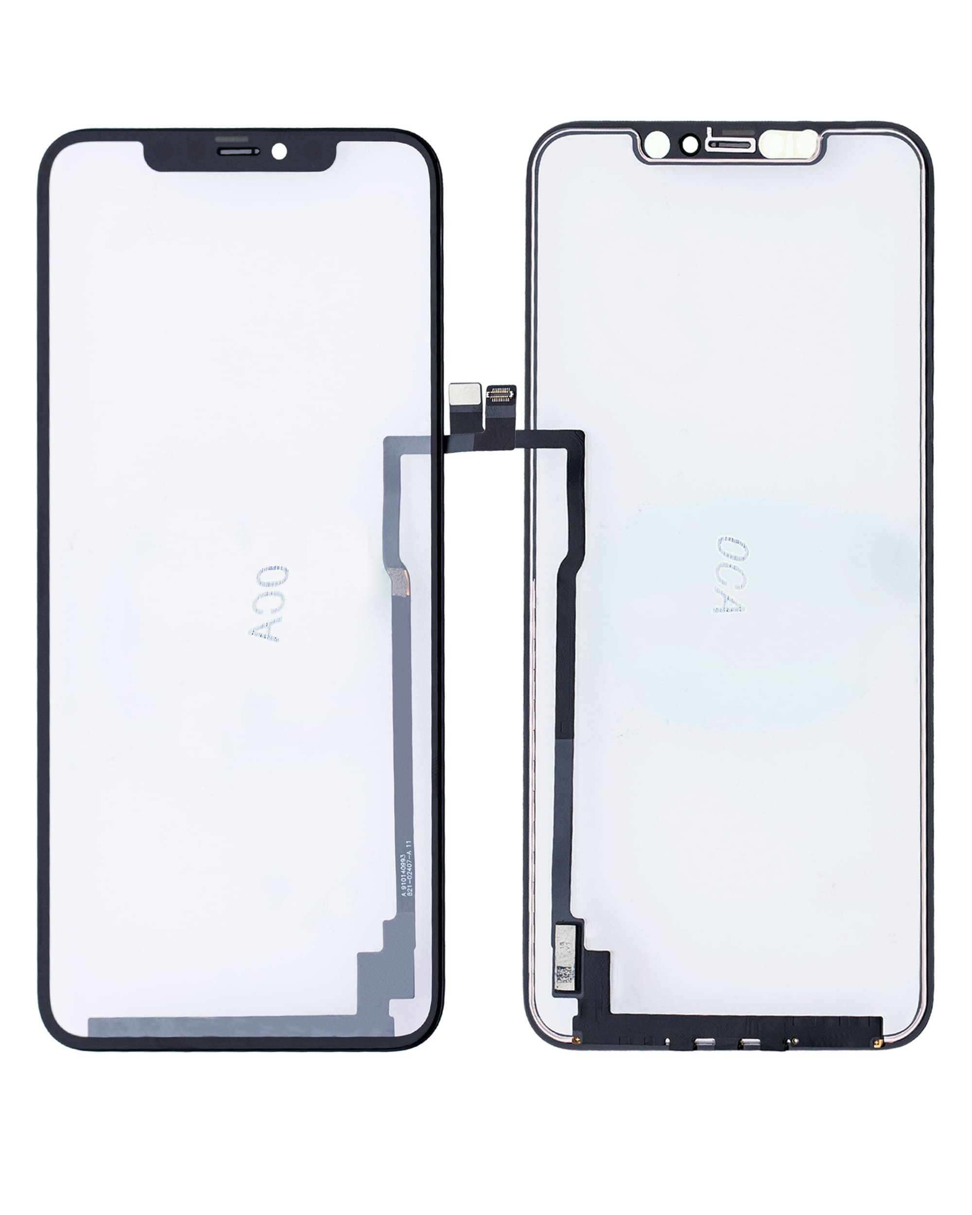 4 in 1 With Frame Included (Front Glass + OCA + Long Touch + OCA Pre-Installed) Compatible For iPhone 11 Pro Max (OCA Master)