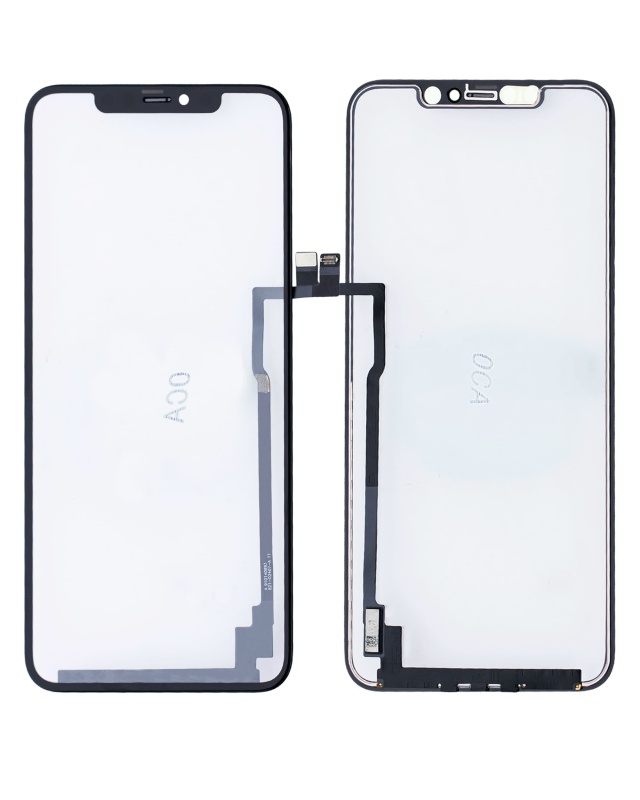 4 in 1 With Frame Included (Front Glass + OCA + Long Touch + OCA Pre-Installed) Compatible For iPhone 11 Pro Max (OCA Master)