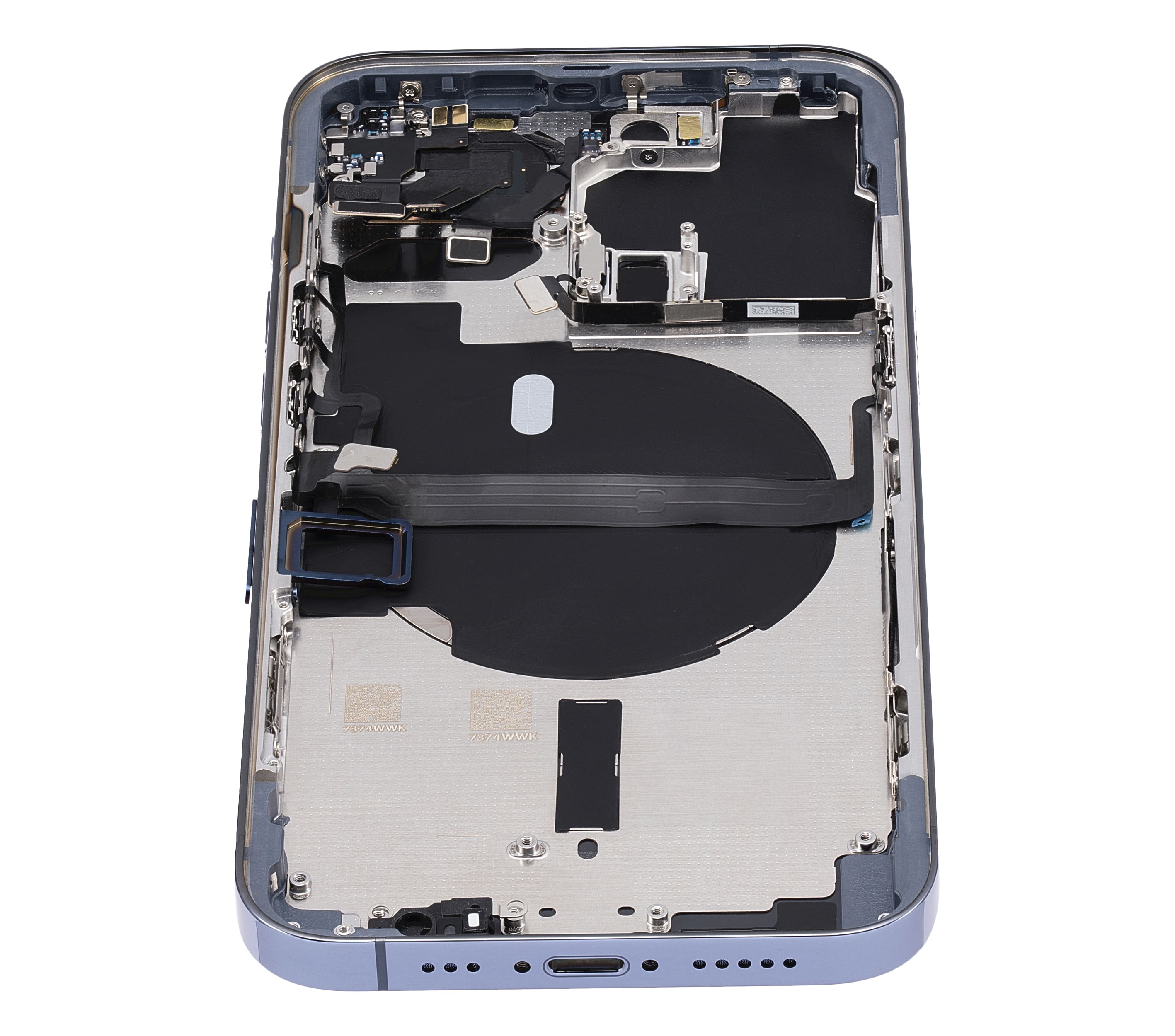 Back Housing W/ Small Components Pre-Installed Compatible For iPhone 13 Pro (US Version) (No Logo) (Aftermarket Plus) (Sierra Blue)