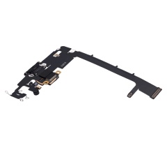 Charging Port Flex Cable With Board Compatible For iPhone 11 Pro Max (Used OEM Pull) (Space Gray)