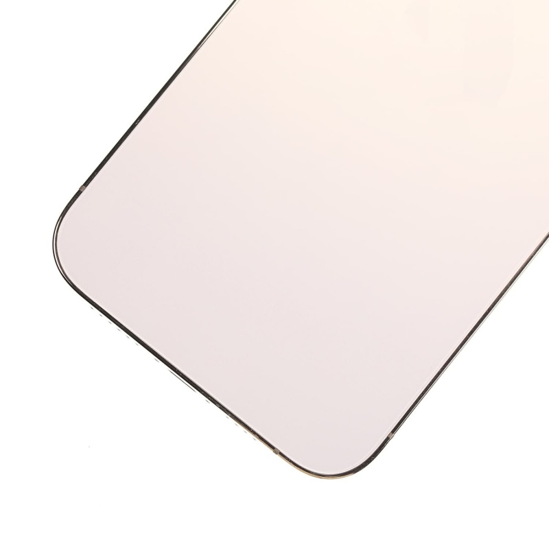 Back Housing W/ Small Components Pre-Installed Compatible For iPhone 13 Pro Max (US Version) (Used OEM Pull: Grade B) (Gold)
