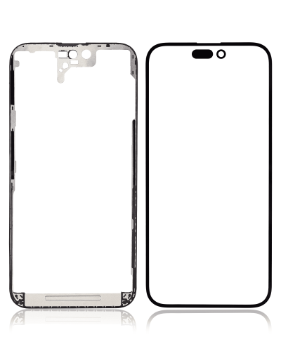 2 in 1 With Frame Included (Front Glass + OCA Pre-Installed) Compatible For iPhone 14 Pro Max (OCA Master)