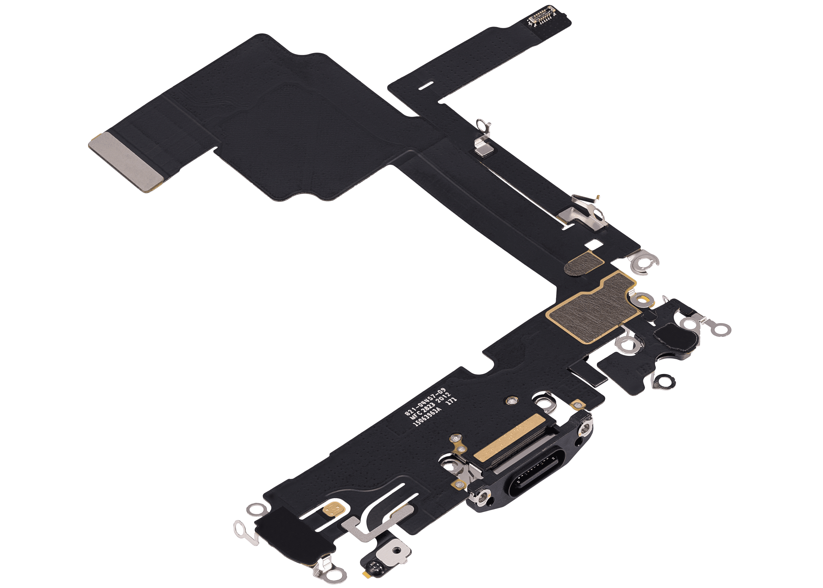 Charging Port Flex Cable Compatible For iPhone 15 Pro (Premium) (Black Titanium)