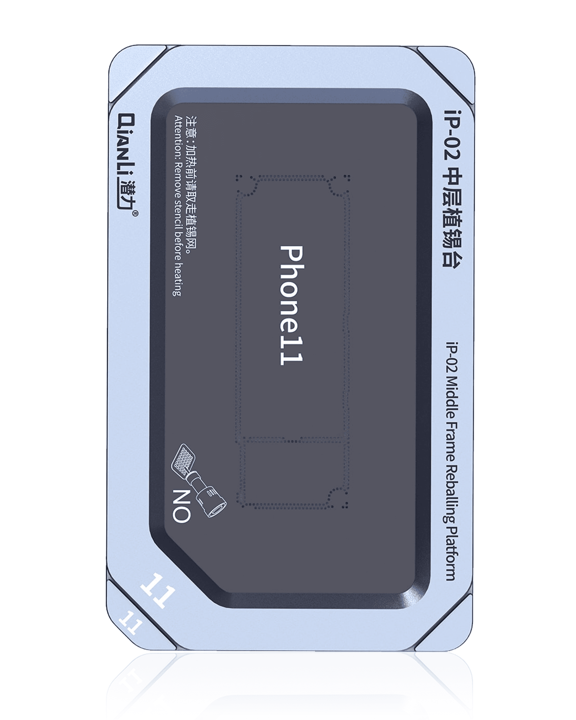 Metal Middle Frame Reballing Platform (IP-02) For iPhone 11 / 11 Pro / 11 Pro Max (Qianli)