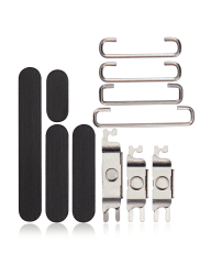 Hard Buttons (Power / Volume / Switch) Compatible For iPhone 15 Pro / 15 Pro Max (Black Titanium)