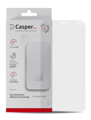 Casper Pro Tempered Glass Compatible For iPhone X / XS / 11 Pro (Retail Pack) (Clear)