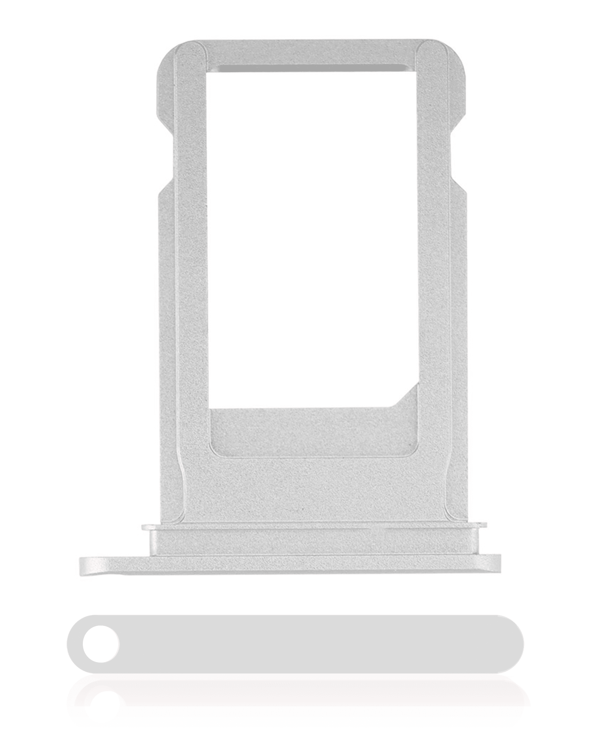 Sim Tray Compatible For iPhone 7 Plus (Silver)