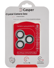 Casper Camera Lens Protector Compatible For iPhone 13 Pro / 13 Pro Max (Alpine Green) (Clear)